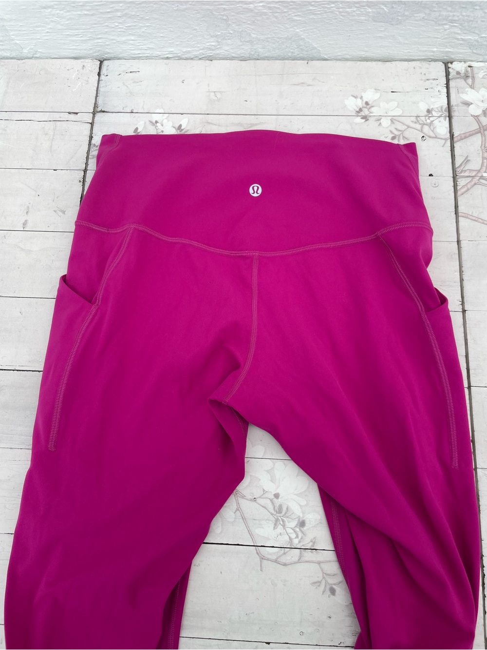 lululemon athletica Kids' Fuchsia Performance Leggings with Side Pockets